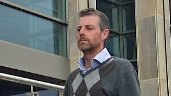 Hobart man Shaun Cousins outside the Magistrates Court in Hobart.