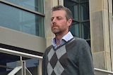 Hobart man Shaun Cousins outside the Magistrates Court in Hobart.