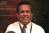 Cambodian political analyst Kem Ley at ABC International's studio in Melbourne