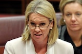 Leader of the National Party, Fiona Nash speaks during Senate Question Time