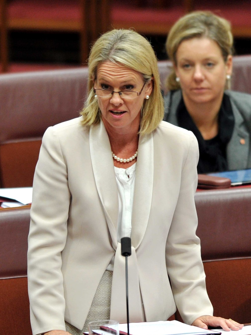 Fiona Nash speaks during Senate Question Time