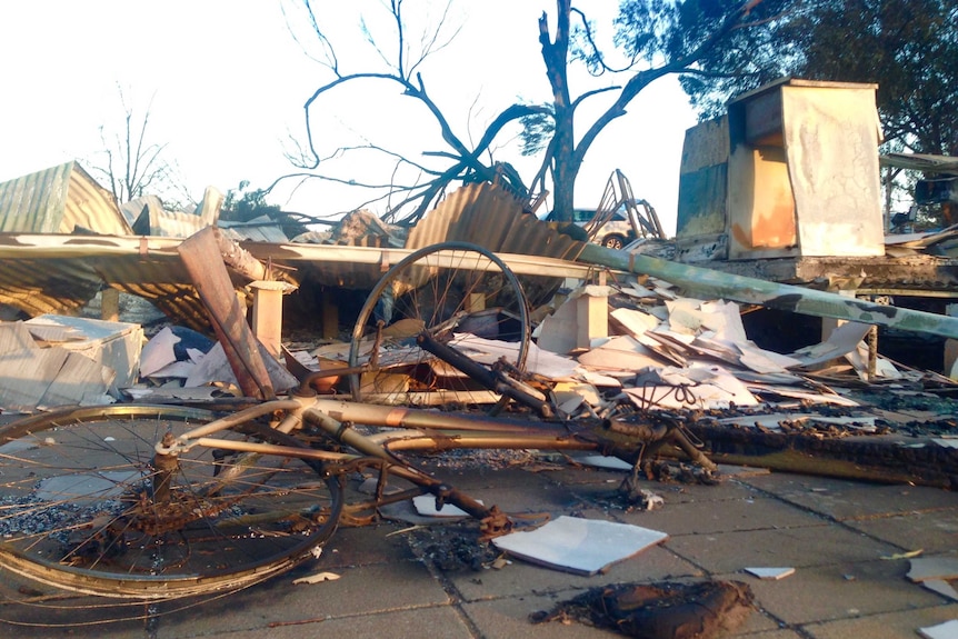 Kassy Tapp's neighbour's house was destroyed by the fire