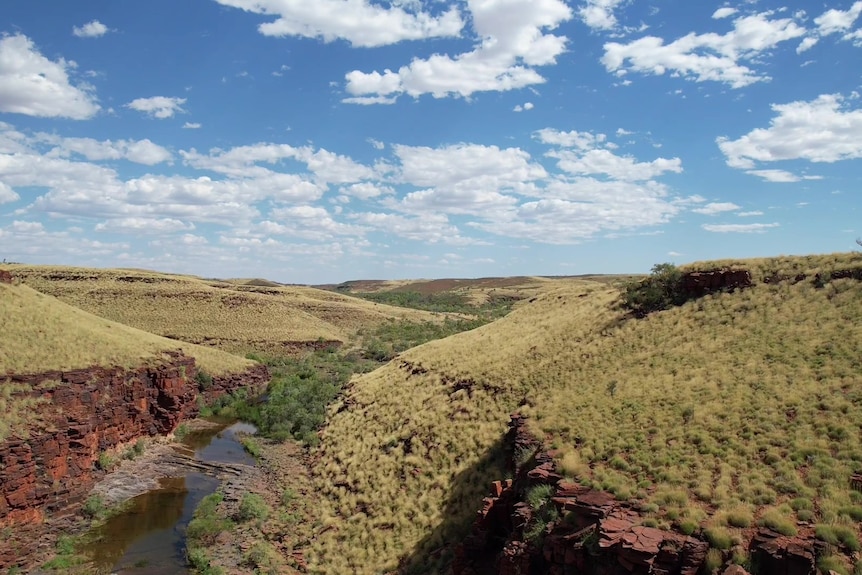 An outback landscape.