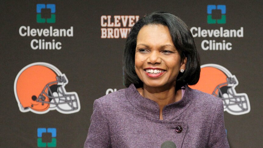 Condoleezza Rice at the Cleveland Browns