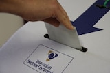The ballot box in an election in Australia.