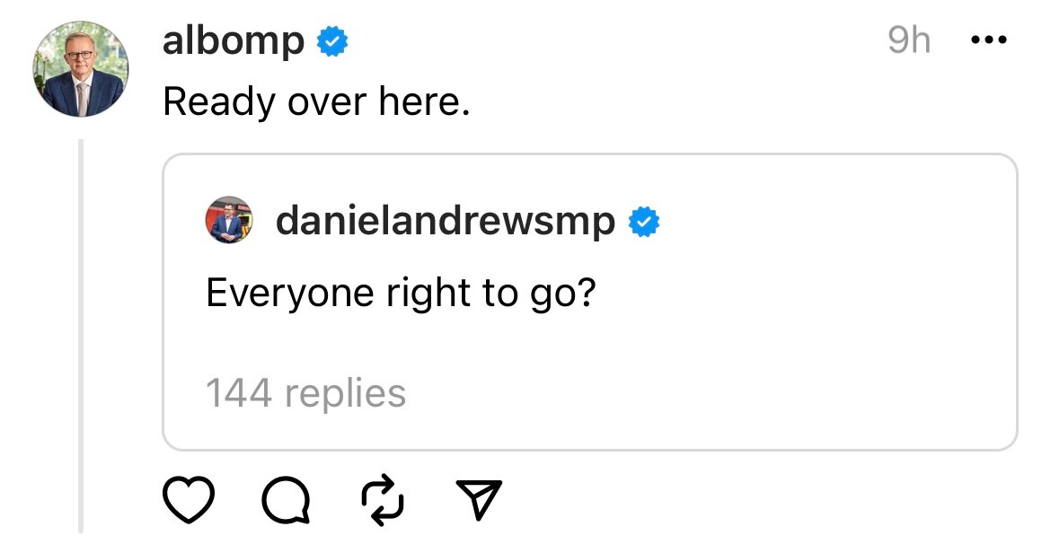 Anthony Albanese's first thread