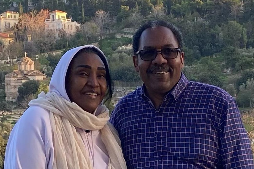 Bakri Gabir & his wife Mona Mohamed