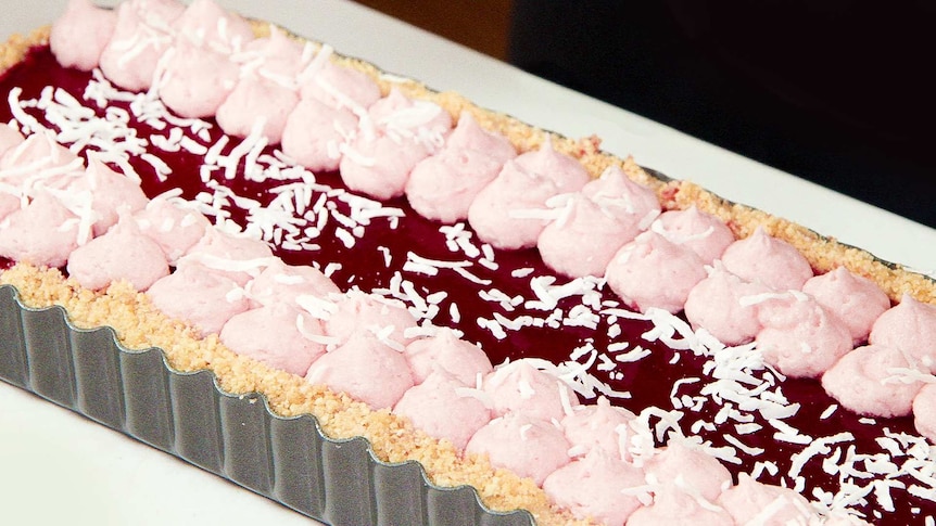 Close up photo of a the Iced Vo-Vo tart.