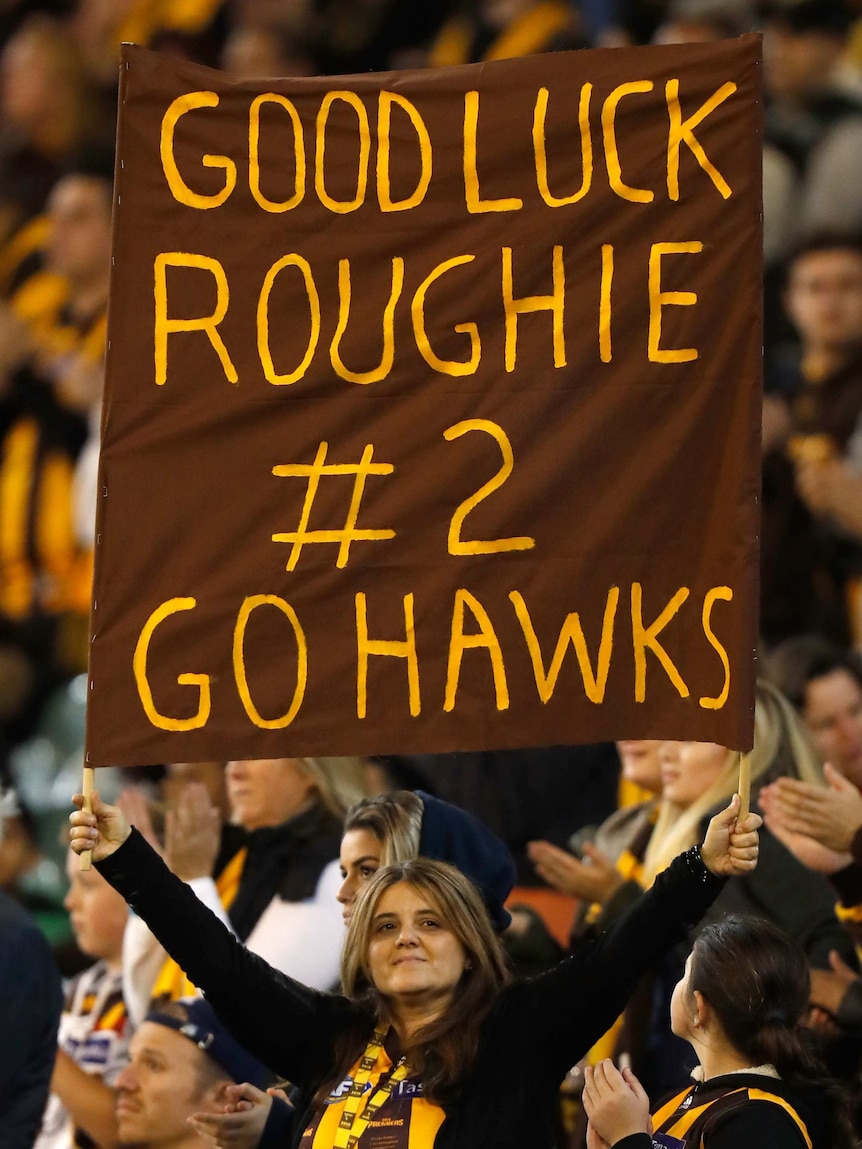 Fans show support for Jarryd Roughead