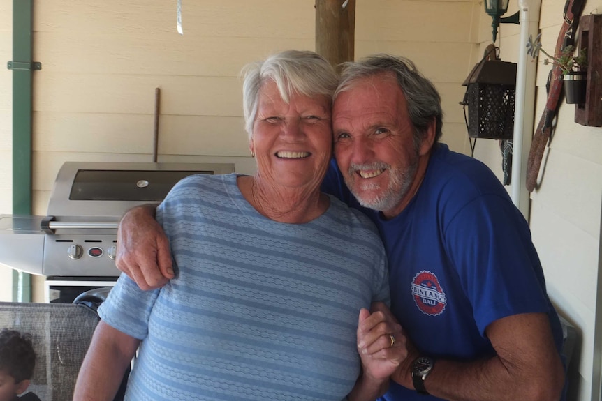 Portrait of WA couple Verna and Gary Elks who say they lost $20,000 to a tractor ad scam.