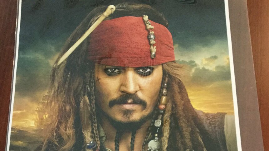 Johnny Depp poster created by ABC's Landline during the 2016 federal election campaign.