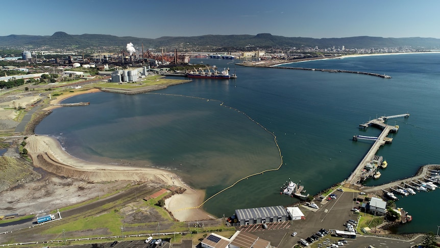 drone photo of harbour
