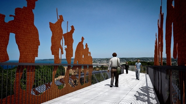 An artist's impression of Newcastle's Memorial Walk