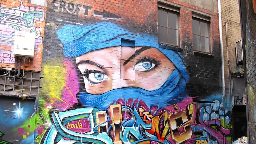 Street art in Croft Lane, Melbourne
