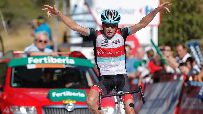 American rider Chris Horner wins stage 10 of the Tour of Spain.