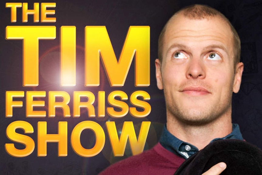 Tim Ferriss podcast logo.