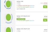 Examples of ticket scalping online