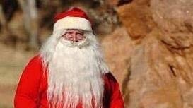 Desert Tracks: Steve Darling dressed up as Santa Claus