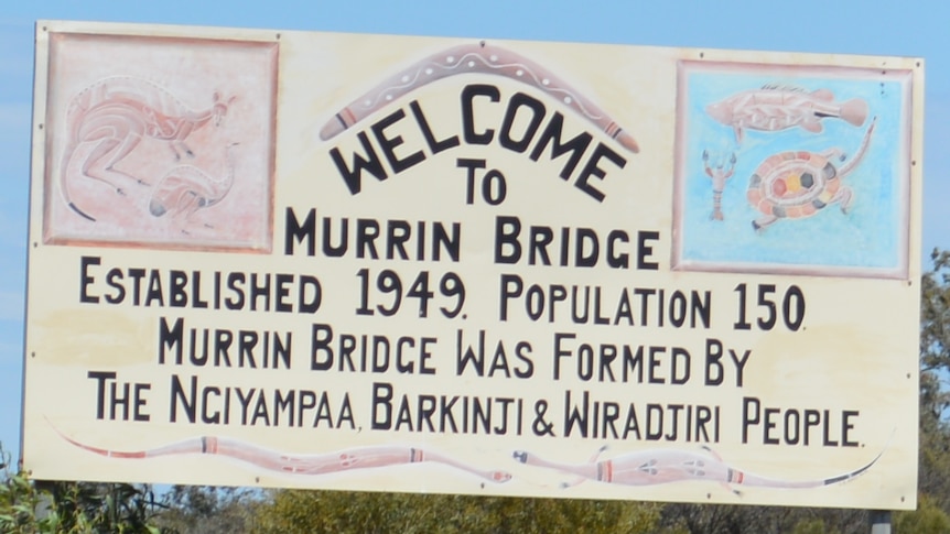 Sign for the Murrin Bridge community.