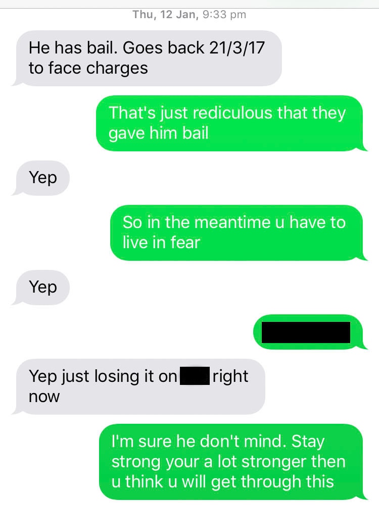 Teresa Bradford text messages