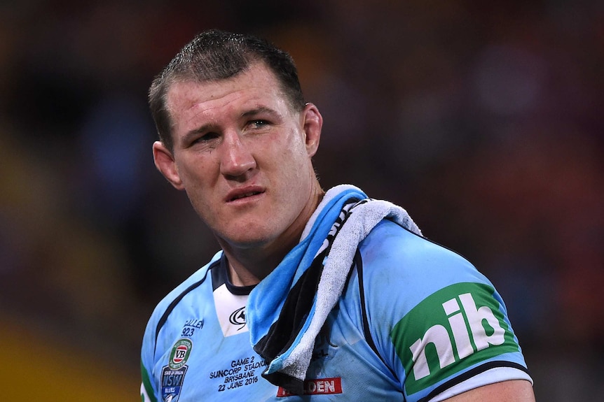 Paul Gallen looks sad