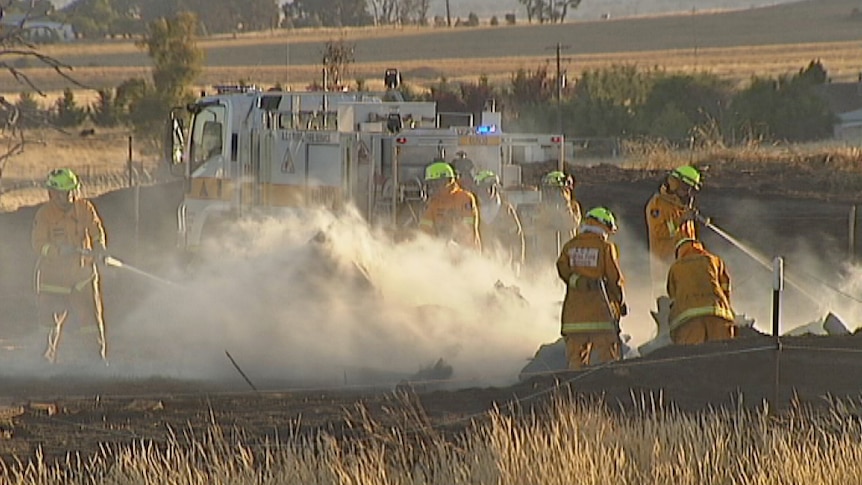 Dozens of fire crews from the ACT and NSW worked to put out the blaze.