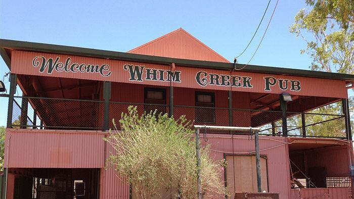 Exterior of Whim Creek pub