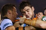 Snowden swamped by Sharks defence