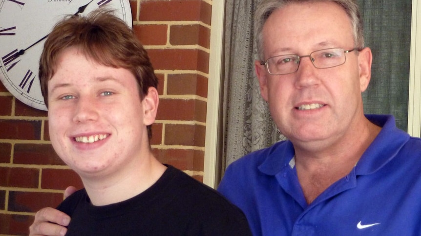 Tony Carr and his son Brandon were evacuated from their Stoneville home as the bushfire spread