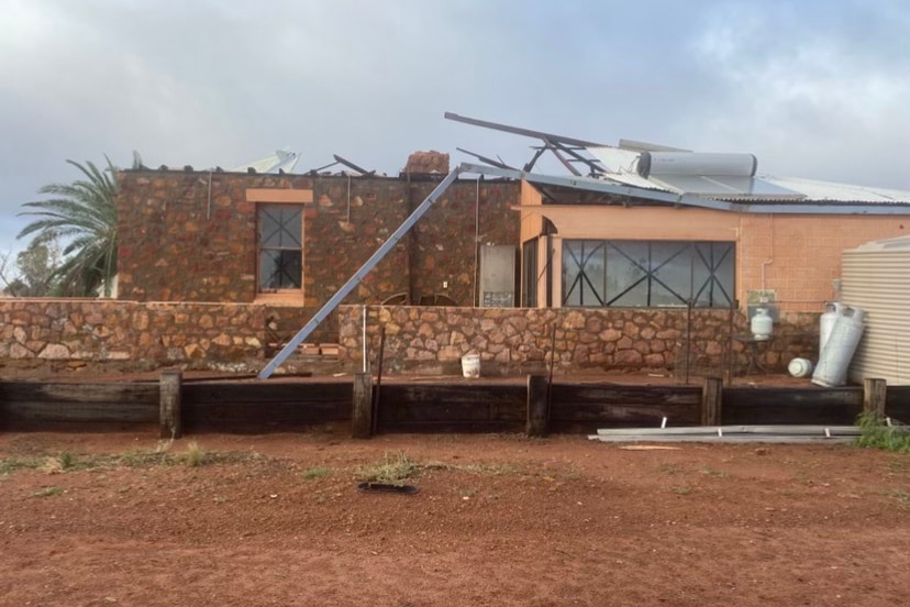 Cyclone damaged home in the Midwest