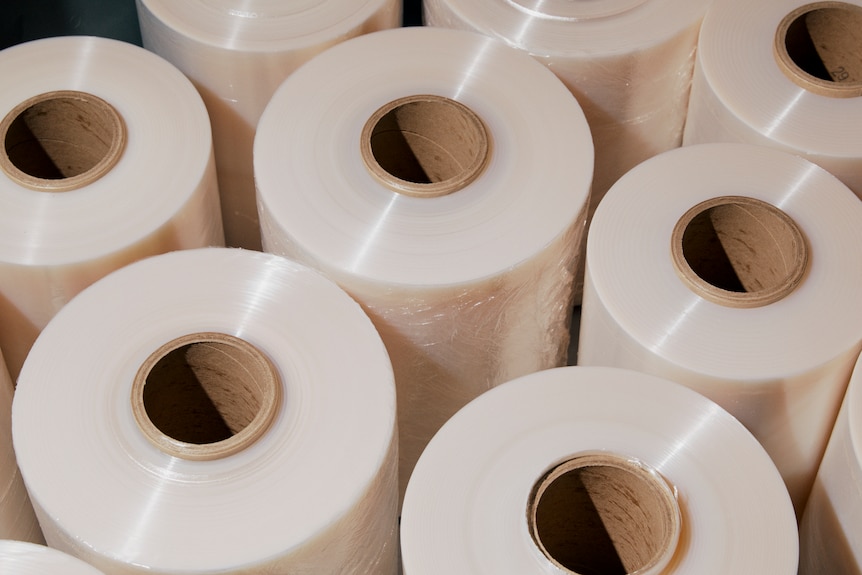 Image of plastic wrap rolls