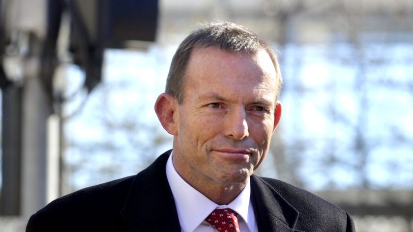 Tony Abbott marked his first day of the election campaign with a lack of new policy announcements.