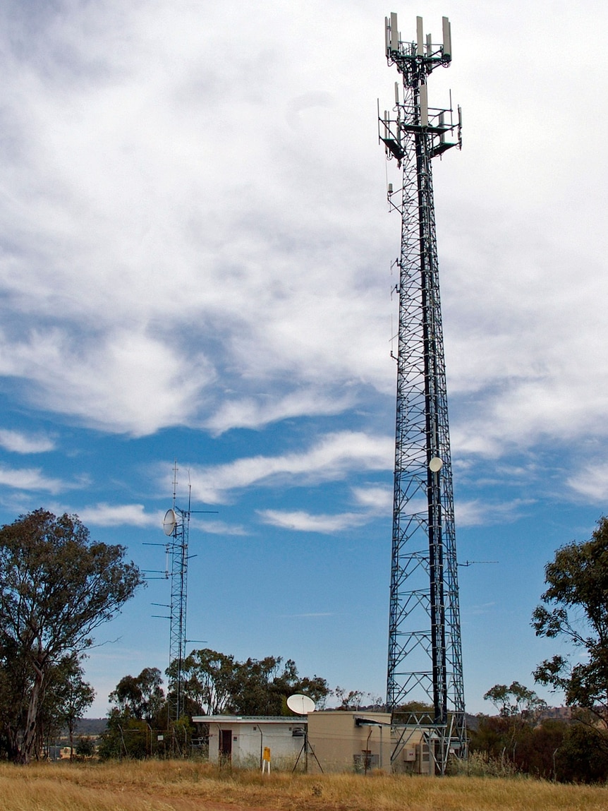 A telecommunications tower in WA outback