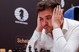 Ian Nepomniachtchi during the 2022 Candidates tournament