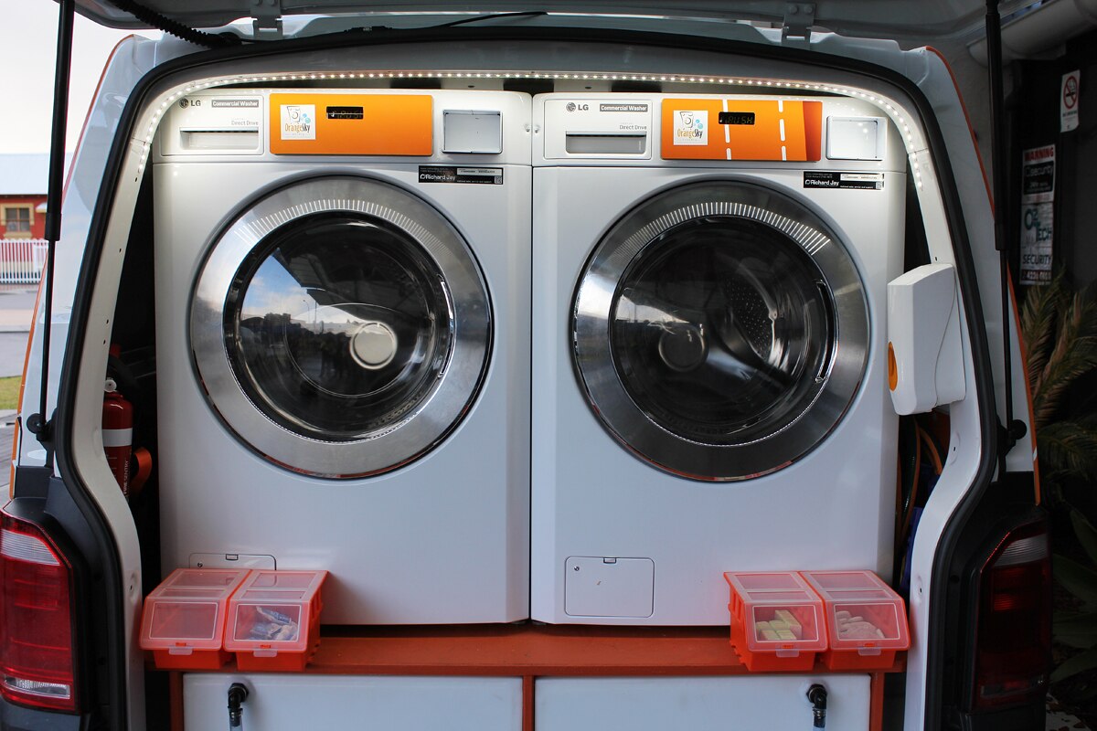 Homeless washing van planned for Wollongong as Orange Sky Laundry team