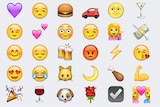 Different emoji displayed on a phone screen.