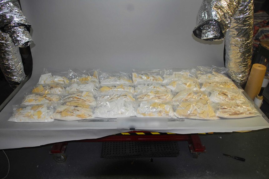 A record-breaking haul of $898 million worth of the drug ice, found in Melbourne.