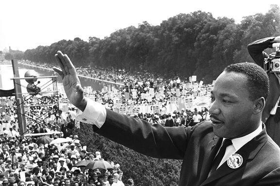 US civil rights leader Martin Luther King Jr