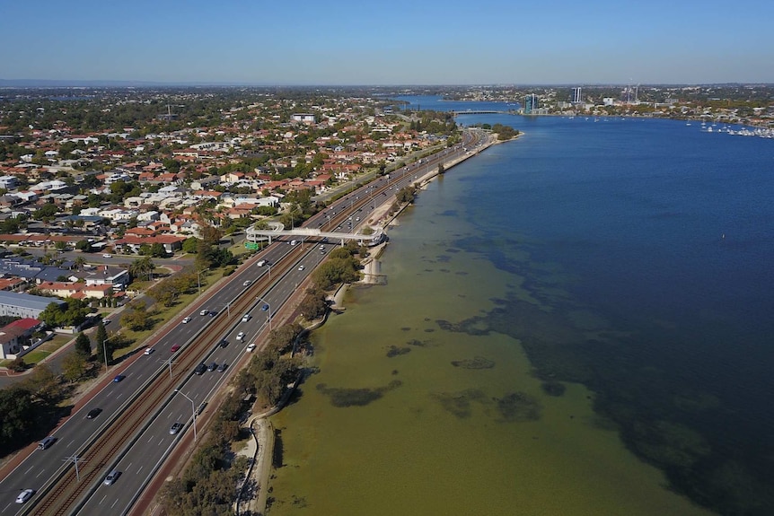 Swan River over South Perth from the air