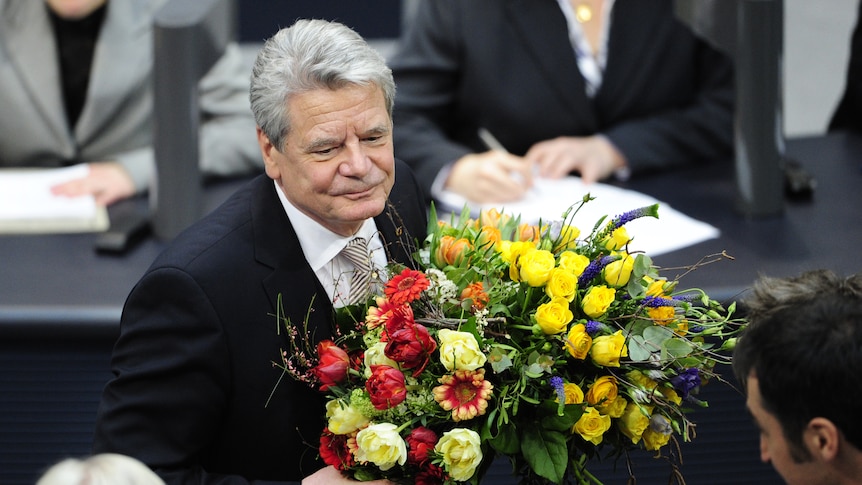Joachim Gauck was elected as president by a large majority in Germany's lower house.