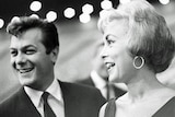 Undated photo of actor Tony Curtis with then-wife Janet Leigh