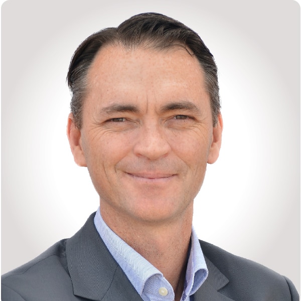 Profile shot of Sam Lanyon, executive chairman of Lumos Diagnostics.