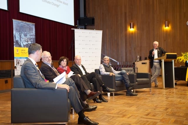 Speakers at UNSW. Climate science: beyond party politics