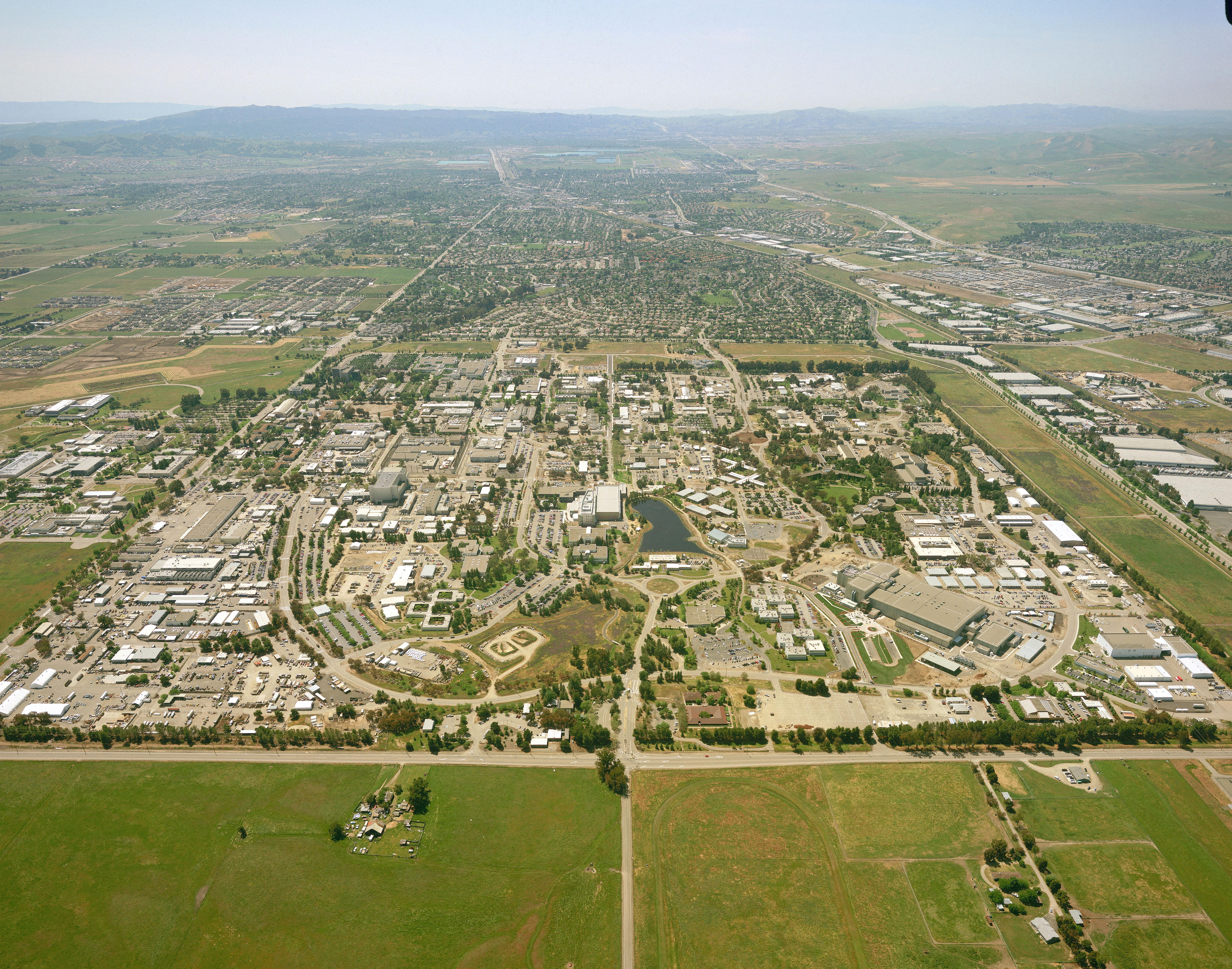 Aerial photo of scientific lab context
