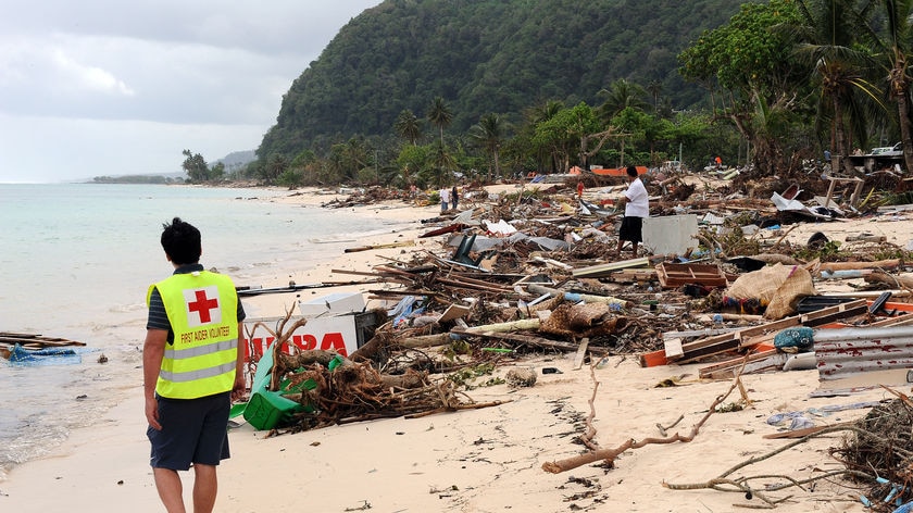 A massive search and rescue operation is continuing in Samoa