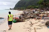Volunteers search for bodies in Samoa