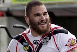 Russell Packer during the Warriors game against Broncos