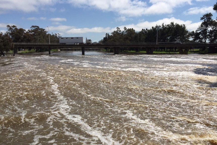 Laclan River in flood