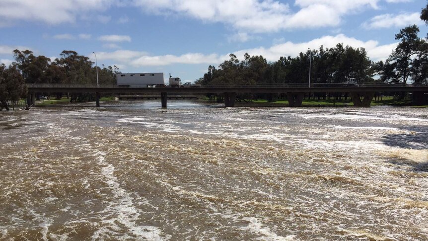 Laclan River in flood