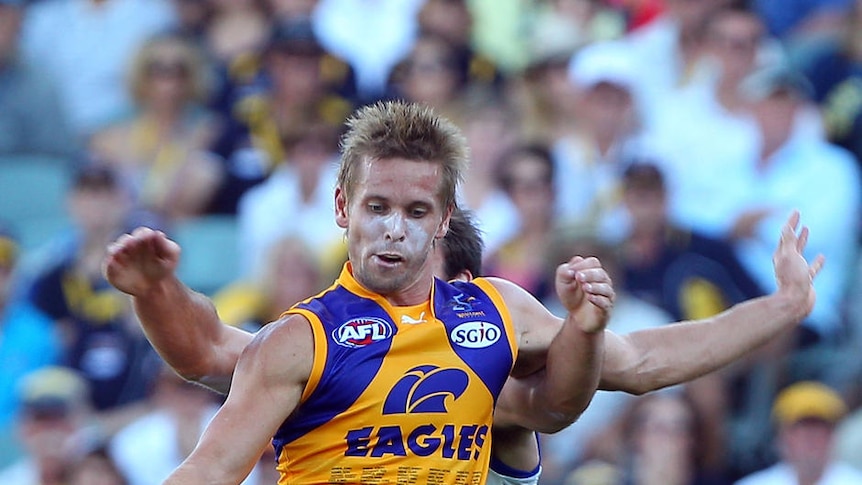 Mark LeCras hit the deck in agony after snapping his second goal.